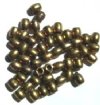 50 5x4mm Antique Brass Oval Metal Beads